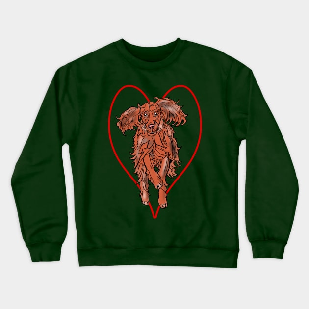 Irish Red Setter Crewneck Sweatshirt by Gearysworld 